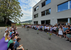 Begrüssung der 1. Klassen im Schulhaus Höhe
