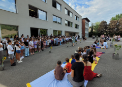Begrüssung der 1. Klassen im Schulhaus Höhe