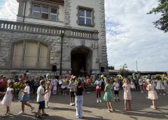 Begrüssung der 1. Klassen im Schulhaus Hofmatt