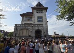 Begrüssung der 1. Klassen im Schulhaus Hofmatt