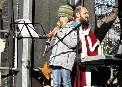 Die Musikschule unterwegs am Adventmarkt "Aarburg leuchtet" vom 29. November 2025