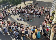 Begrüssung der 1. Klasse im Schulhaus Hofmatt