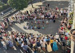 Begrüssung der 1. Klasse im Schulhaus Hofmatt