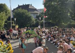 Begrüssung der 1. Klasse im Schulhaus Hofmatt
