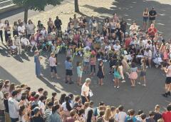 Begrüssung der 1. Klasse im Schulhaus Hofmatt